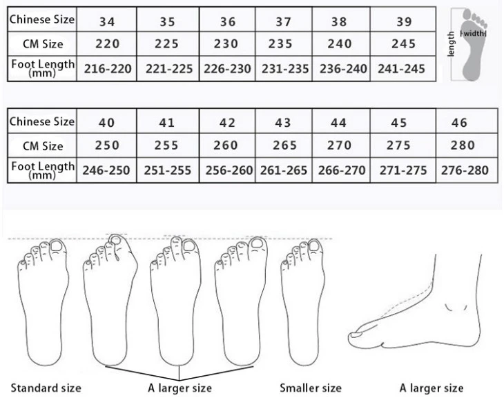 esd shoes size